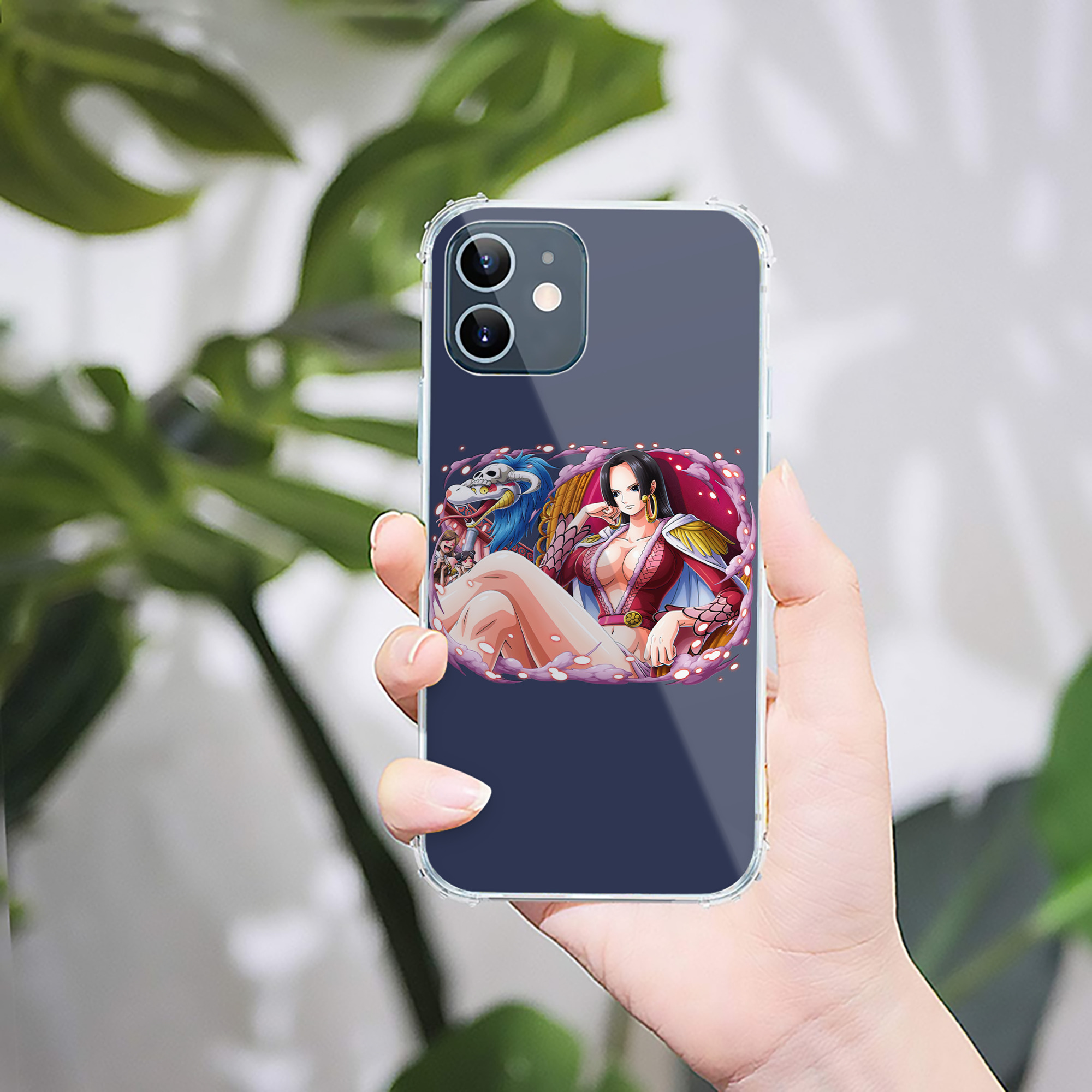 （画像用） ワンピース ボア・ハンコック ONE PIECE Boa·Hancock 【iPhone 12シリーズ対応】透明スマホケース（クリアソフトケース）